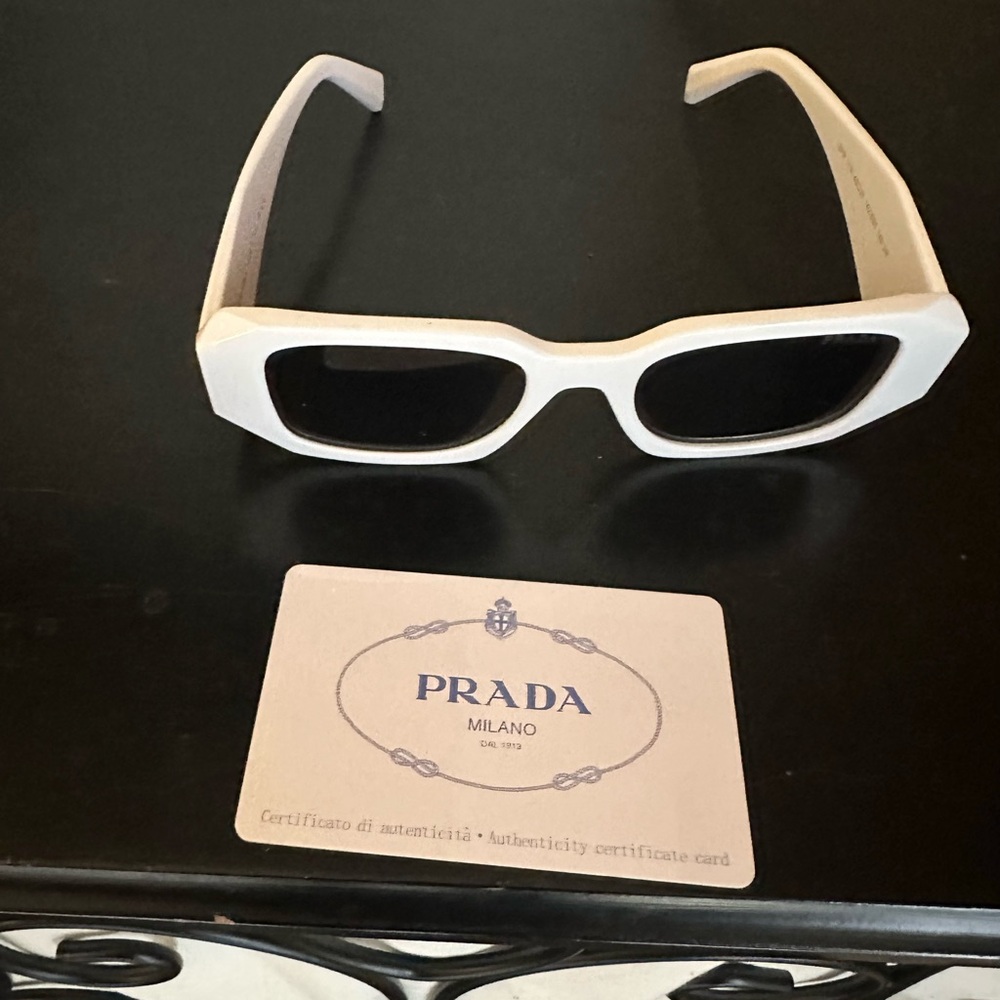 Prada White Sunglasses